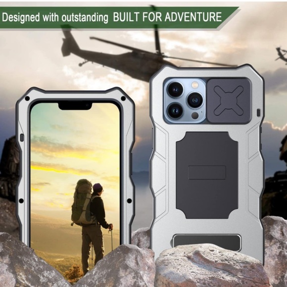 WindFlying Compatible With iPhone 13 Pro Max Metal Case - Picture 8 of 11